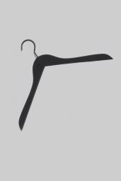 Soft Coat Hanger Black 4-pack